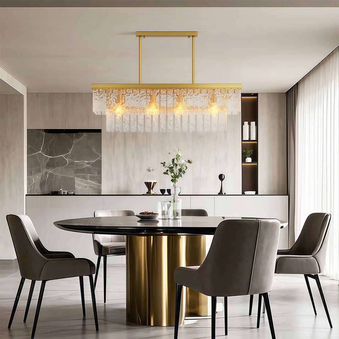 Kadmos - Copper and Glass Geometric Chandelier