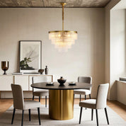 Kadmos - Copper and Glass Geometric Chandelier