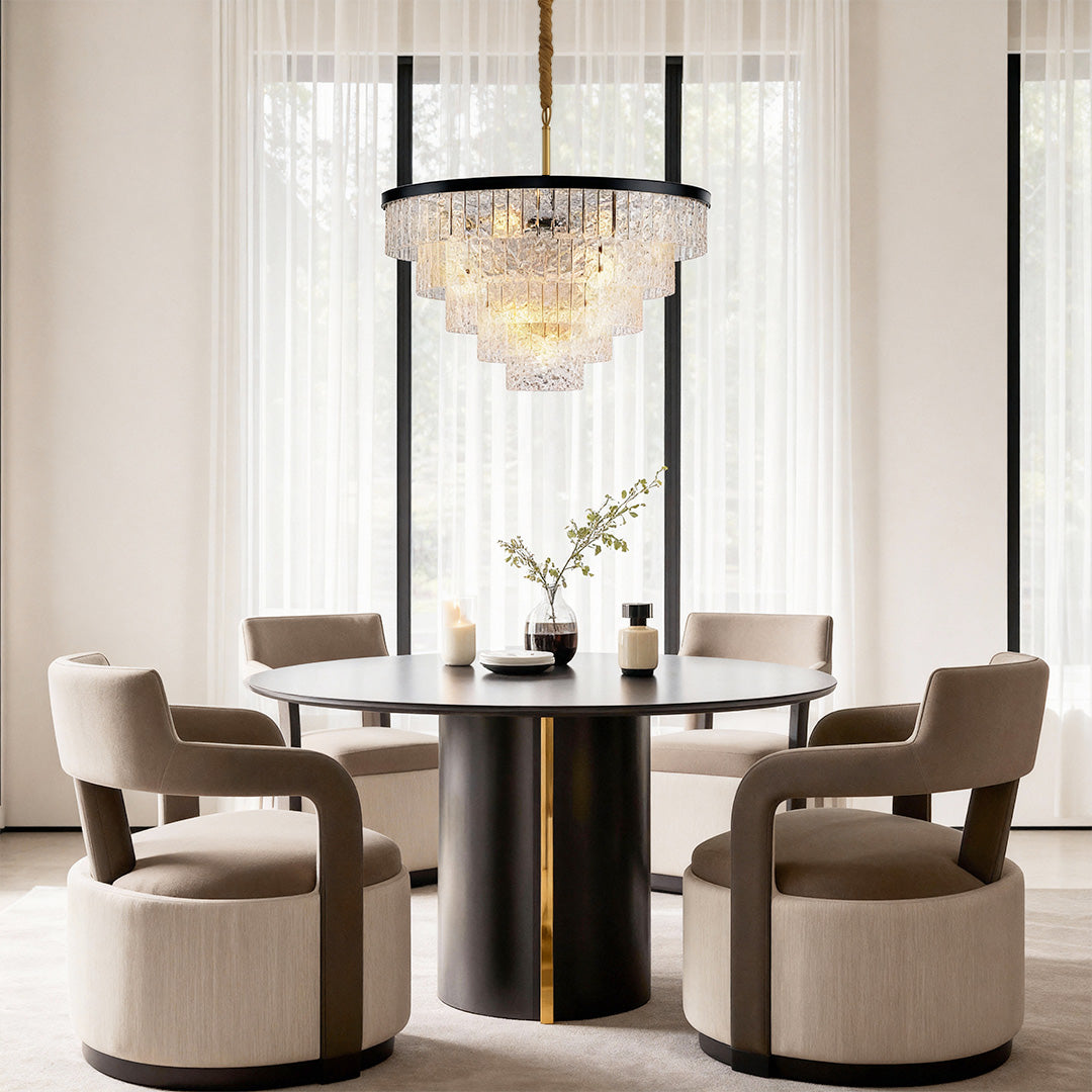 Kadmos - Copper and Glass Geometric Chandelier
