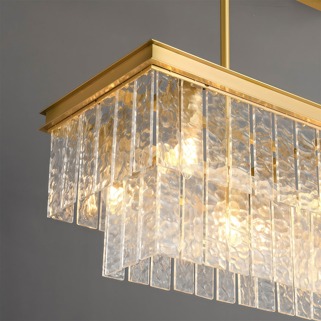 Kadmos - Copper and Glass Geometric Chandelier