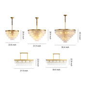 Kadmos - Copper and Glass Geometric Chandelier