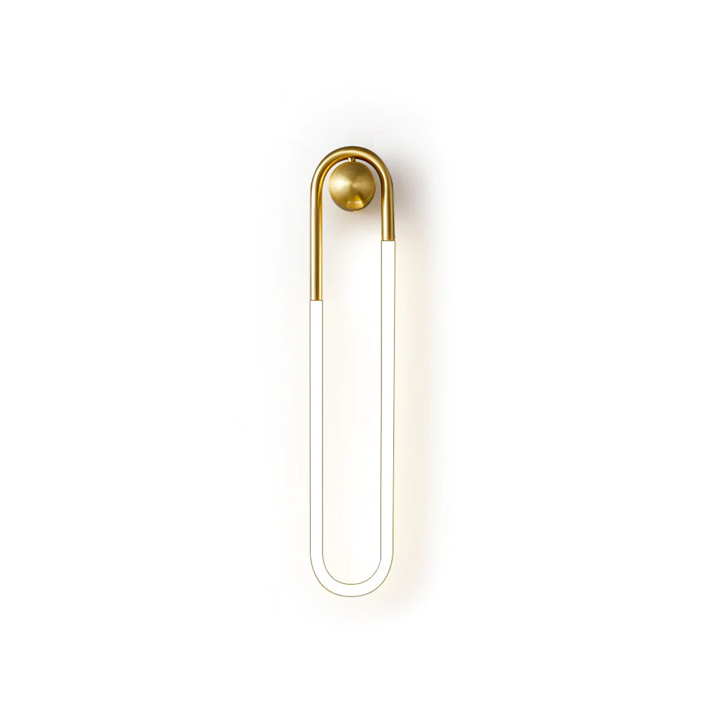 Clint Brass Loop LED Wall Light
