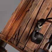 Erasmia - Wood 4-Light Lantern Chandelier