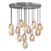 Aglaia - Brass and Glass Globe Chandelier