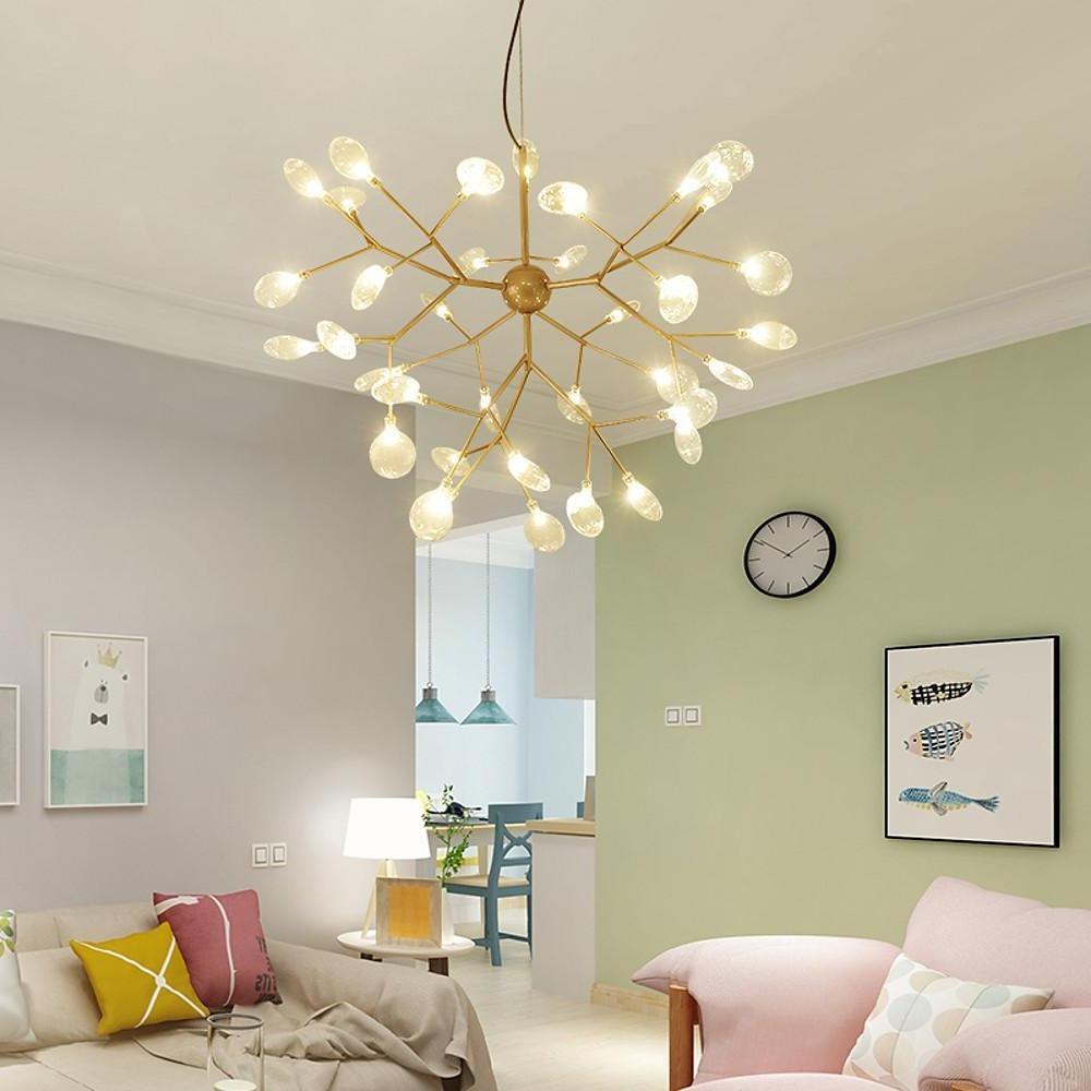 Gorgias - Black or Gold 36-Light Cluster Chandelier