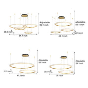 Glykera - Layered Ring LED Ceiling Light