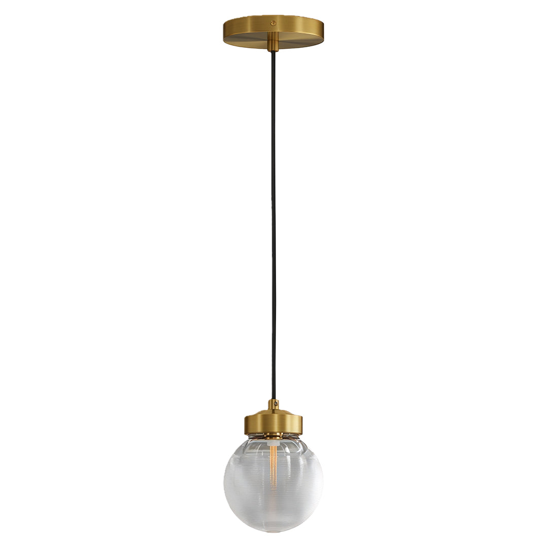 Aglaia - Brass and Glass Globe Chandelier