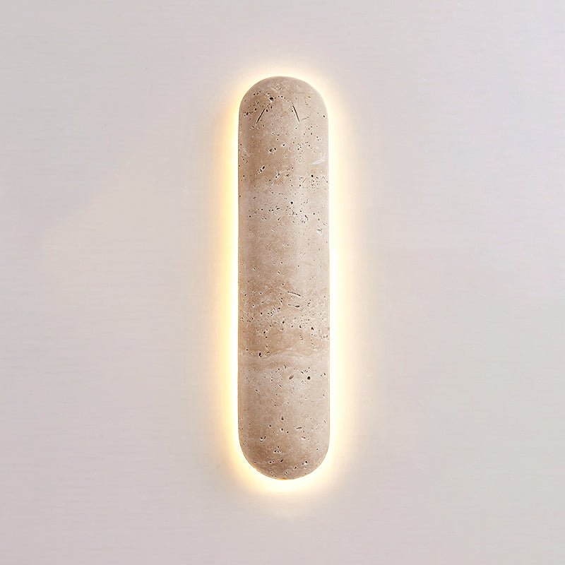 Merope - Backlit Travertine Wall Sconce