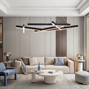 Straton - Black Branch LED Chandelier