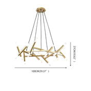 Elpis - Black or Gold 20-Light Sputnik Chandelier