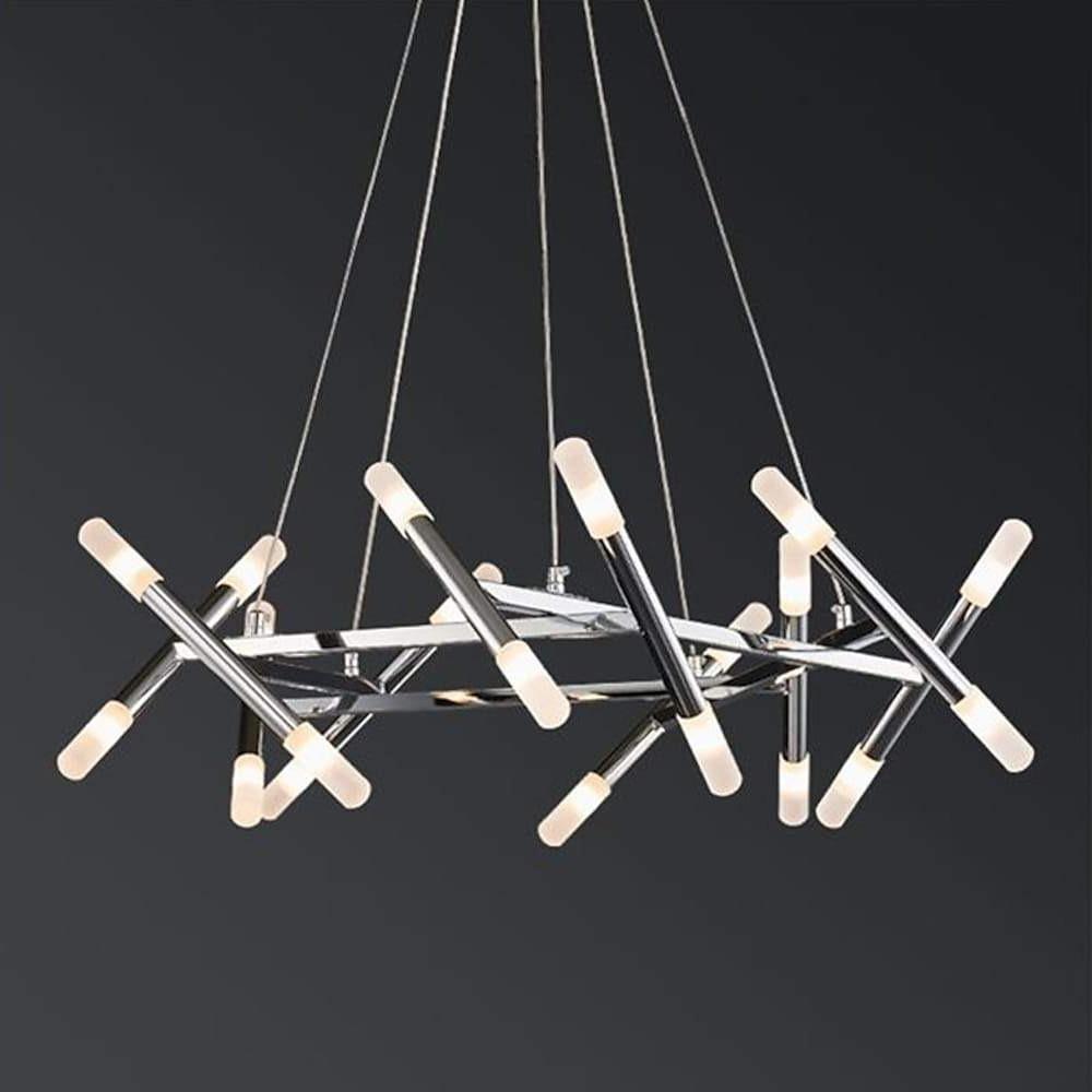 Elpis - Black or Gold 20-Light Sputnik Chandelier