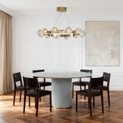 Praxis - Gold Ring Glass Chandelier