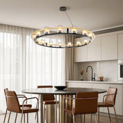 Agathon - Copper and Glass Chandelier