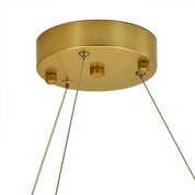 Bakchylides - Brass Frame Glass Chandelier