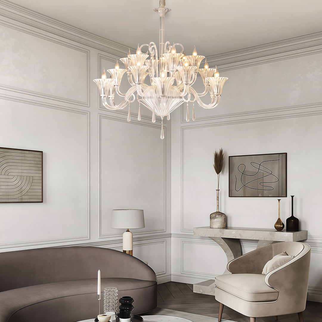 Hylas - French Glass Globe Chandelier