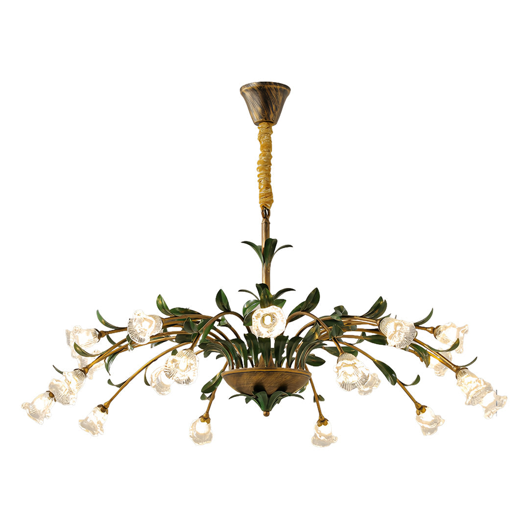 Arete - Vintage Glass Floral Chandelier
