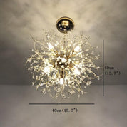 Auge - Mini Globe Chandelier in Chrome or Gold