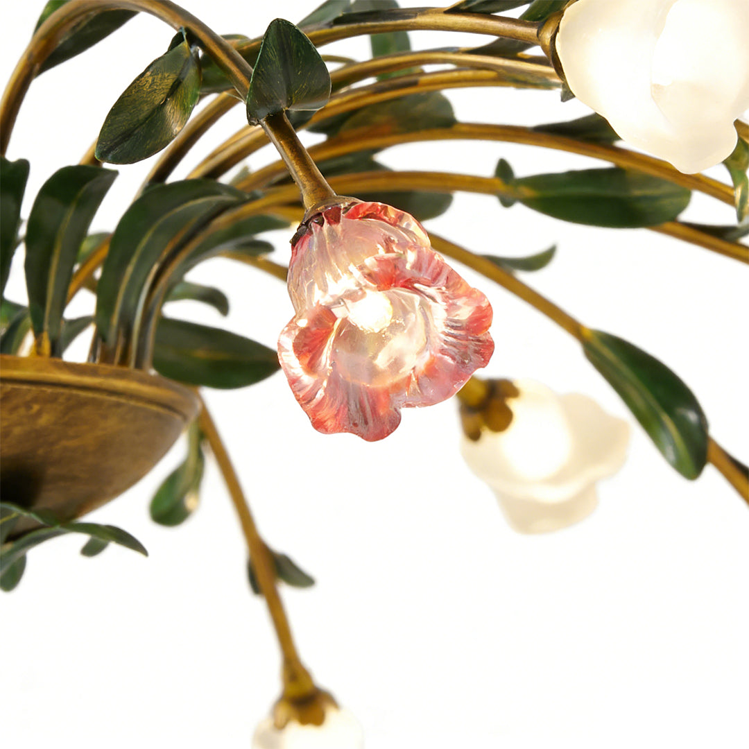 Arete - Vintage Glass Floral Chandelier