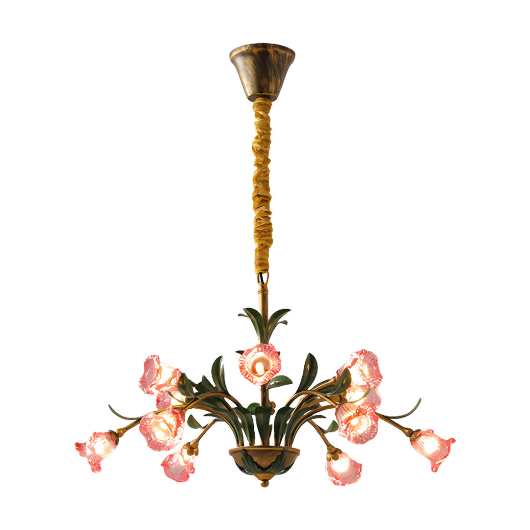 Arete - Vintage Glass Floral Chandelier
