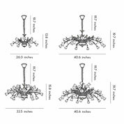 Arete - Vintage Glass Floral Chandelier