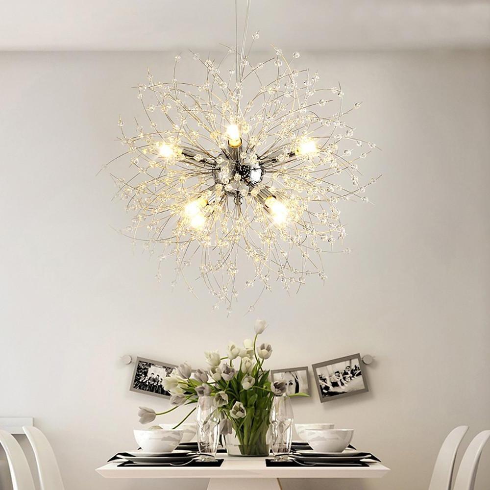Auge - Mini Globe Chandelier in Chrome or Gold