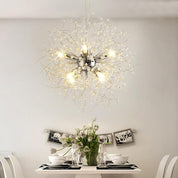 Auge - Mini Globe Chandelier in Chrome or Gold