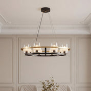 Agathon - Copper and Glass Chandelier