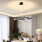 Straton - Black Branch LED Chandelier
