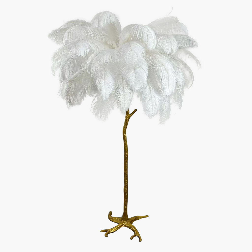 Phoinike - Ostrich Feather Floor Lamp