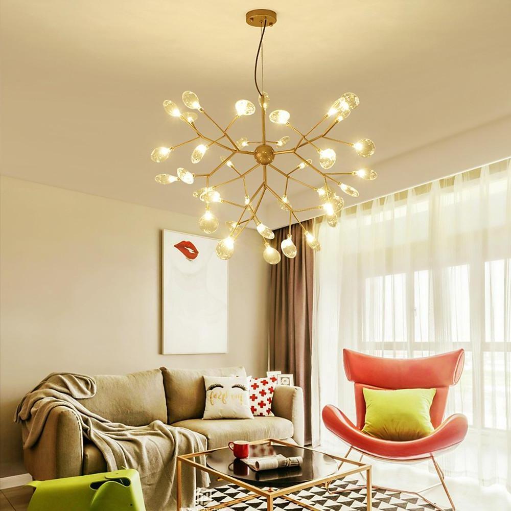 Gorgias - Black or Gold 36-Light Cluster Chandelier