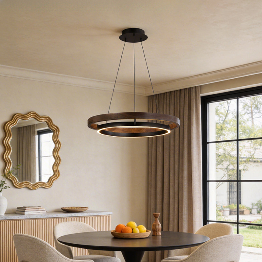 Rhodanthe - Double Ring LED Chandelier