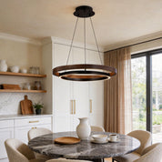Rhodanthe - Double Ring LED Chandelier