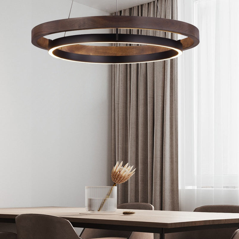 Rhodanthe - Double Ring LED Chandelier