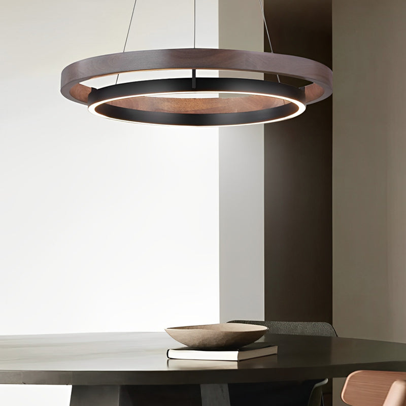 Rhodanthe - Double Ring LED Chandelier