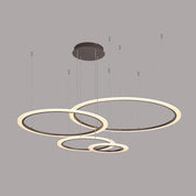 Amyntas - Four Ring Artistic LED Chandelier