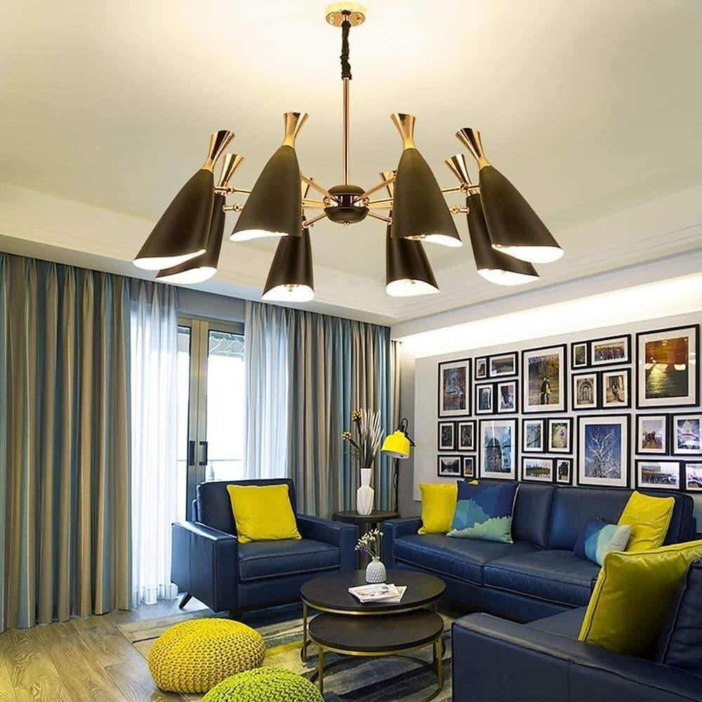 Briseis - Electroplated Metal 8-Light Chandelier