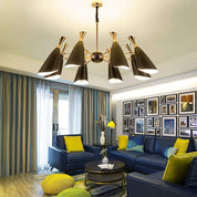 Briseis - Electroplated Metal 8-Light Chandelier