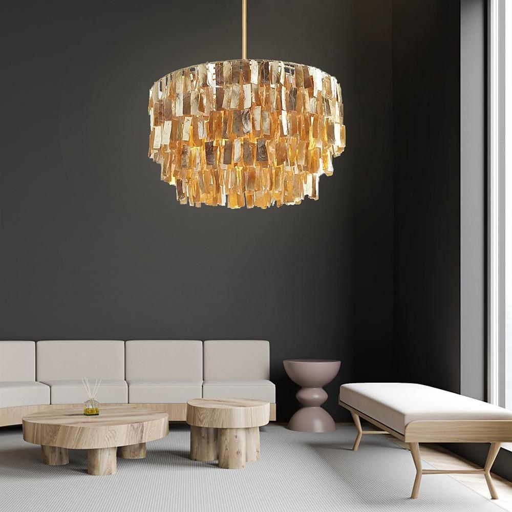 Galene - Capiz Shell Modern Chandelier